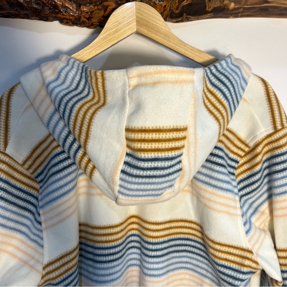 O’Neill Hooded Striped Quarter Zip Fleece Pullover - Picture 8 of 12